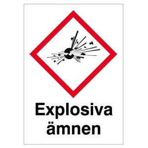 Explosiva ämnen (skylt)
