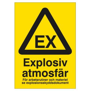 Explosiv atmosfär (skylt)