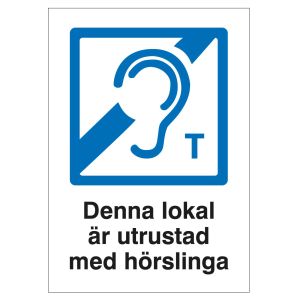 Denna lokal är utrustad.. (skylt)