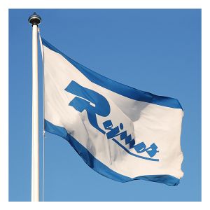 Screentryckt flagga 165g med 1-färgstryck