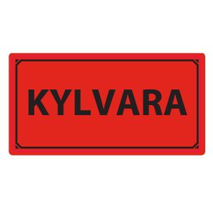 Emballageetikett "KYLVARA"