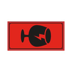 Emballageetikett "GLAS-SYMBOL"