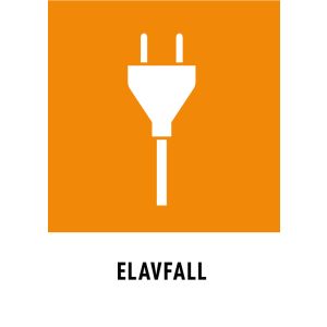 Elavfall (skylt)