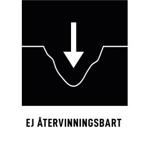 Ej återvinningsbart (skylt)