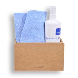 Tillbehörsbox i trä för glastavla