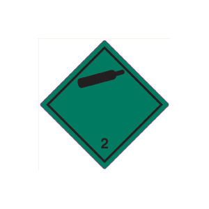 Farligt Gods-etikett Non-Flammable Gas, 250 st