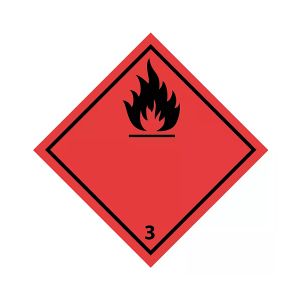 Farligt Gods-etikett Flammable Liquid, 250 st