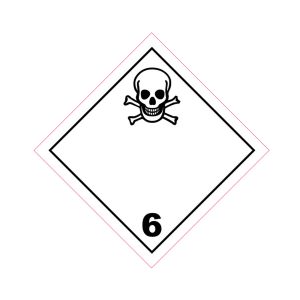 Farligt Gods-etikett Toxic, 250 st