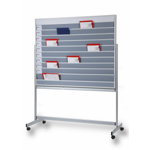 Kombitavla för A4 Servicemappar / Whiteboard på rullstativ