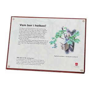 Aluminiumskylt, A5, med tryck