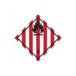 Farligt Gods-etikett Flammable Solid, 250 st