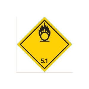 Farligt Gods-etikett Oxidizer, 250 st