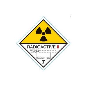 Farligt Gods-etikett Radioactive II, 250 st