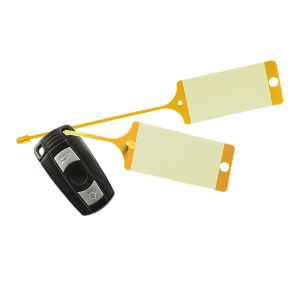Nyckeltag PP Gul, 100 st