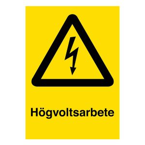 Högvoltsarbete (skylt)