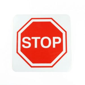 Golvmarkering STOP med Halkskydd