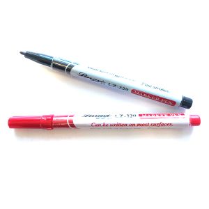 Märkpenna 20-pack, svart & röd