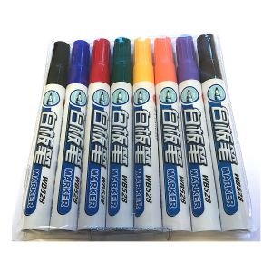 Whiteboardpenna Toyo, 8-pack Sorterade färger