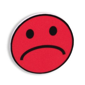 Smileymagnet Röd
