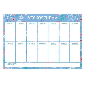 Veckoschema 2-veckor A3