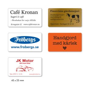 Etiketter, 45 x 25mm, 1000 st