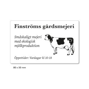 Etiketter, 80 x 50mm, 1000 st