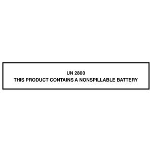 Farligt Gods-etikett UN2800 Nonspillable Battery, 1000 st