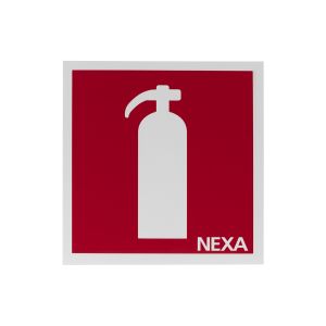 Brandsläckare dubbelsidig Skylt 20 x 20 cm
