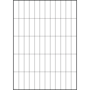 Tabell med 12x5 rader