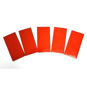 Magnet Rektangel Röd, 5st/frp