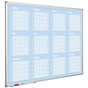 Planeringstavla 12 månader, Blå design