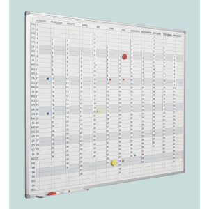 Planeringstavla vertikalt helår