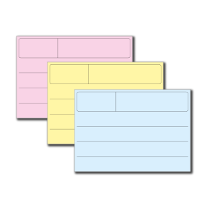 Magnetlappar Linjerade A6, 110 x 150 mm