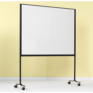 Dubbelsidig Mobil Whiteboardtavla, Emaljerad