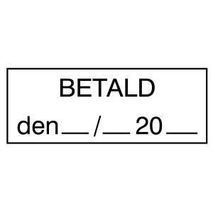 BETALD den (stämpel)