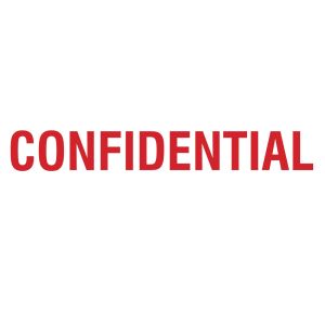 CONFIDENTIAL (stämpel)