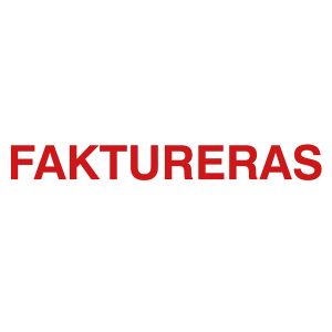 FAKTURERAS (stämpel)