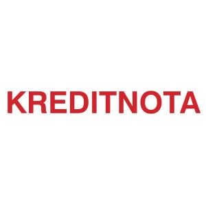 KREDITNOTA (stämpel)