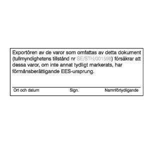 Exportstämpel (svensk)