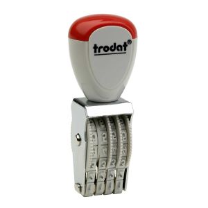 Sifferbandstämpel, 4 band (siffror)