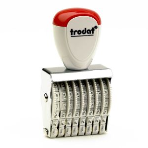 Sifferbandstämpel, 8 band (siffror)