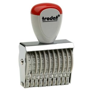 Sifferbandstämpel, 10 band (siffror)