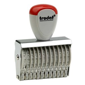 Sifferbandstämpel, 12 band (siffror)