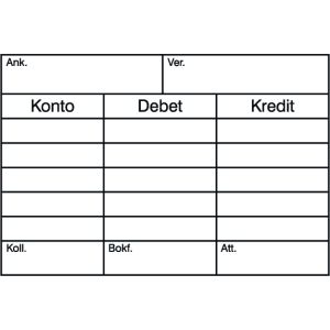 Konteringsstämpel, K4, 67x45mm