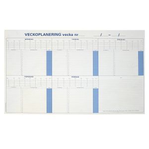 Veckoplaneringsblock