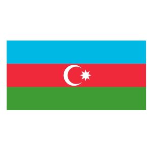 Azerbajdan (bordsflagga)
