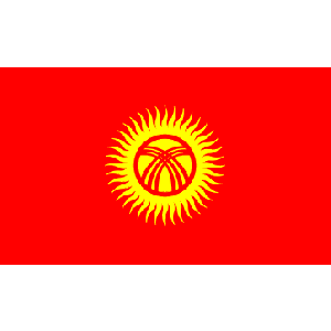Kirgizistan (bordsflagga)
