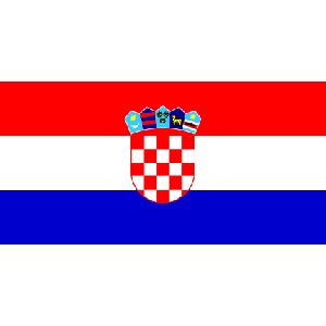 Kroatien (bordsflagga)