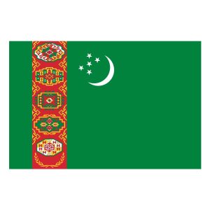 Turkmenistan (bordsflagga)