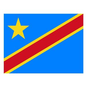 Kongo-kinchasa (bordsflagga)